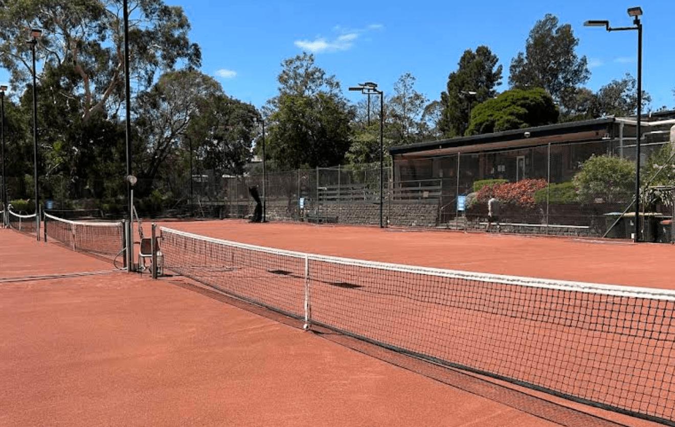 Nunawading Tennis Club court view 1
